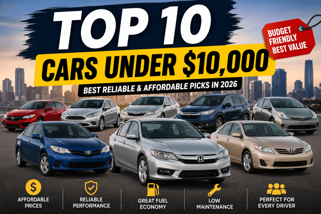 top 10 cars under 10000