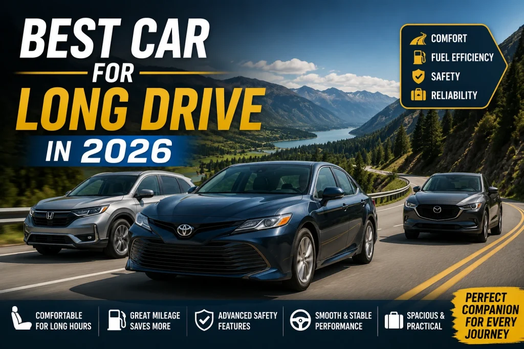Alt Text: Best car for long drive in 2026 highway journey