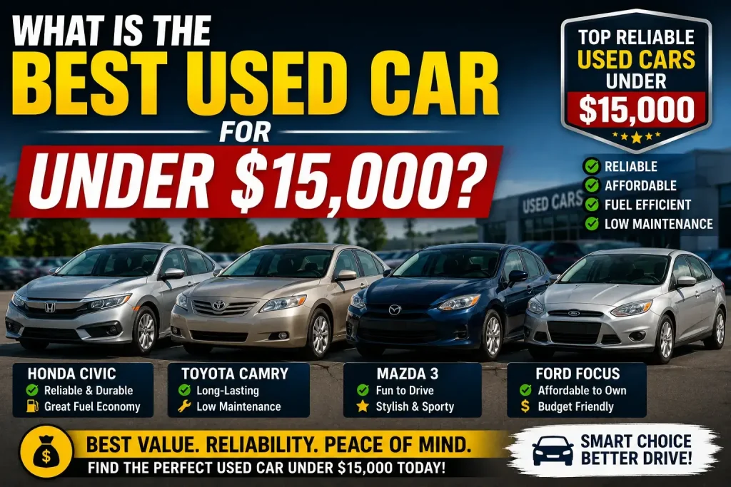 what is the best used car for under 15000 reliable used sedan and crossover