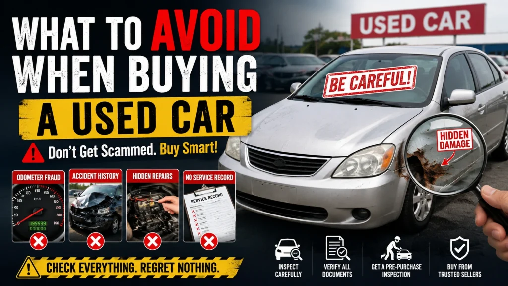 what to avoid when buying a used car